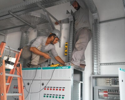 Montagem de Cabine Primária Industrial